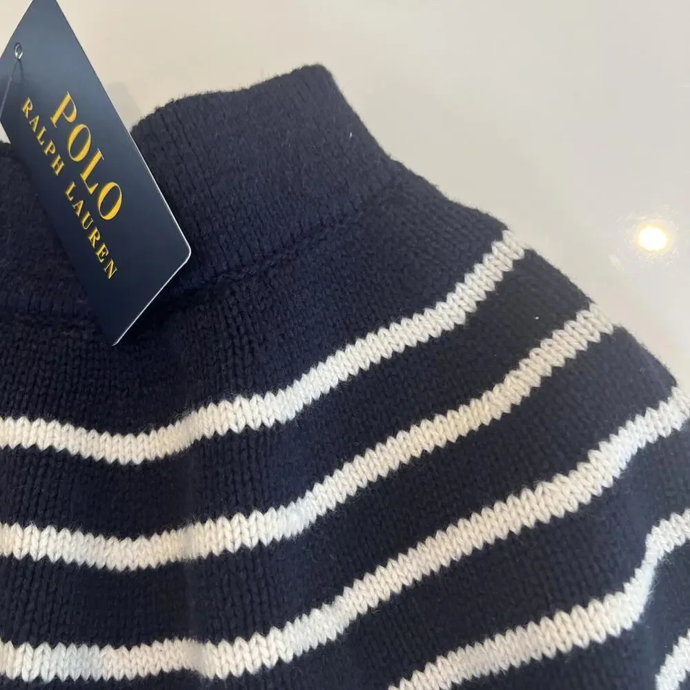 $105 Polo Ralph Lauren Kids Girl's Blue Striped Knit Skirt Size 3